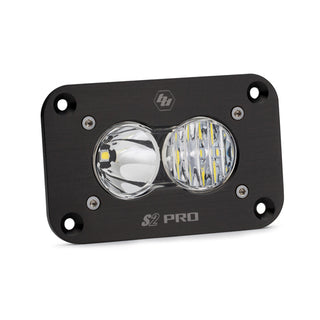 S2 Pro Black Flush Mount LED Light Pod (Driving/Combo; Clear)