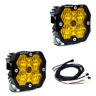 Baja Designs Squadron 2.0 Pro  Pair  LED Wide Cornering  Baja Amber