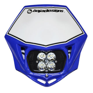 Motorcycle Squadron Pro (D/C) Headlight Kit W/ Shell (Blue Shell; Spot; Clear)