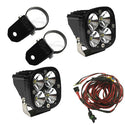 PowerSports Squadron Pro A-Pillar Mount Light Kit (Driving/Combo; Clear; 2 Inch Mount)