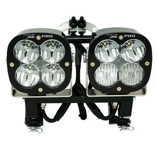 XL Pro Dual Motorcycle Race Light Kit (Multi-Pattern; Clear)