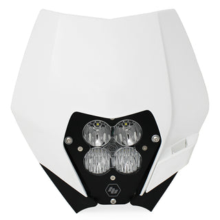 XL Pro (A/C) Headlight Kit W/ Shell - '08-09 200 XC; '08-12 200 XC-W/250 SX/XC; '08-10 250 XC-F/XCF-W; '08-12 250 XC-W/300 XC/XC-W; '09-11 400 XC-W; '08-11 450 EXC-R; '08-12 450 XC-F/XC-W; '08-11 530 EXC-R/530 XC-W (Driving/Combo; Clear)