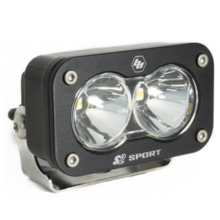 S2 Sport Black LED Light Pod (Spot; Clear)