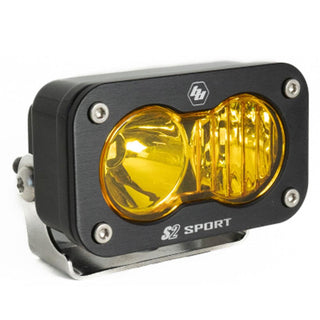 S2 Sport Black LED Light Pod (Driving/Combo; Baja Amber)