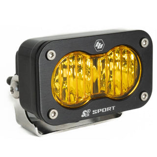 S2 Sport Black LED Light Pod (Wide Cornering; Baja Amber)