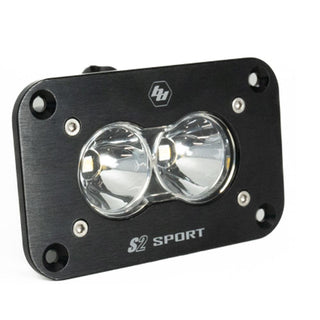S2 Sport Black Flush Mount LED Light Pod (Spot; Clear)