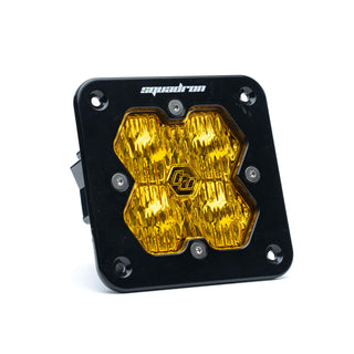 Baja Designs Squadron 2.0 Sport  Flush Mount  LED Wide Cornering  Baja Amber