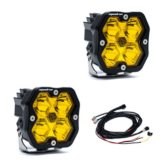 Baja Designs Squadron 2.0 Sport  Pair  LED Spot  Baja Amber
