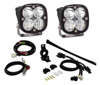 Adventure Bike Squadron Sport Auxiliary Light Kit (Driving/Combo; Clear; 1 Inch Mount)