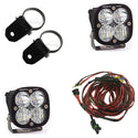 PowerSports Squadron Sport A-Pillar Mount Light Kit (Driving/Combo; Clear; 2 Inch Mount)
