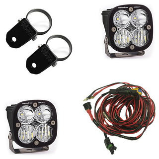 PowerSports Squadron Sport A-Pillar Mount Light Kit (Driving/Combo; Clear; 2 Inch Mount)