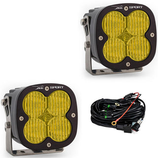 XL Sport LED Light Pod Pair (Wide Cornering; Baja Amber)