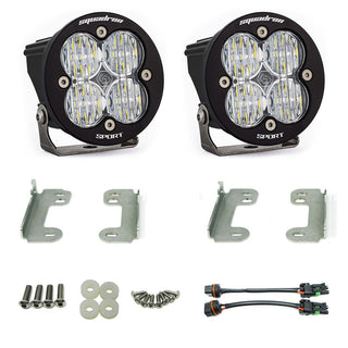 Squadron-R Sport Fog Pocket Kit - '10-18 Wrangler JK; W/ Standard OE Bumper (Wide Cornering; Clear)