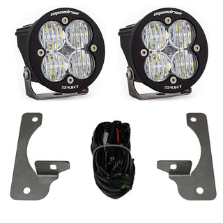 Squadron-R Sport Fog Pocket Kit - '10-18 Wrangler JK; W/ Premium OE Bumper (Wide Cornering; Clear)