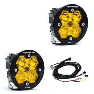 Baja Designs Squadron-R 2.0 Pro  Pair  LED Driving/Combo  Baja Amber