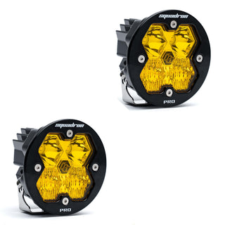 Baja Designs Squadron-R 2.0 Pro  Pair  LED Driving/Combo  Baja Amber  No Harness