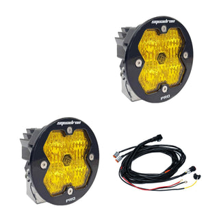 Baja Designs Squadron-R 2.0 Pro  Pair  LED Wide Cornering  Baja Amber