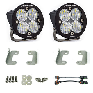 Squadron-R Pro Fog Pocket Kit - '10-18 Wrangler JK; W/ Standard OE Bumper (Wide Cornering; Clear)