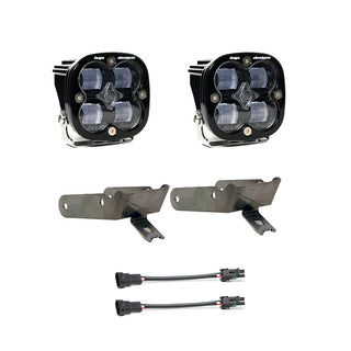 Squadron SAE Fog Pocket Kit - '99-10 F-250/350 Super Duty (SAE Fog; Clear)