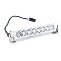 S8 White Straight LED Light Bar (10 Inch; Driving/Combo; Clear)