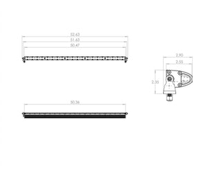 S8 Straight LED Light Bar (50 Inch; Work/Scene; Clear)