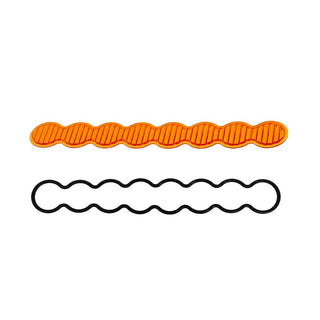 S8 Light Bar Lens Kit (10 Inch; Wide Cornering; Factory Amber)