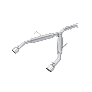 MBRP Exhaust 2.5in. Axle-Back; Dual Split Rear Exit; AL