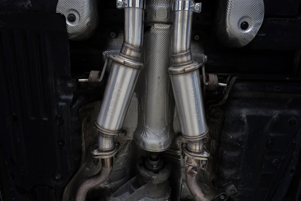 T304 Stainless Steel 3" Cat Back Dual Rear With Carbon Fiber Tips
