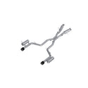 T304 Stainless Steel 3" Cat Back Dual Rear With Carbon Fiber Tips