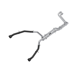Black-Coated Aluminized Steel 3" Cat Back Dual Rear With Tips