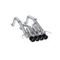 MBRP Exhaust 3in. Axle-Back; Quad Rear With 4.5in. Carbon Fiber Tips T304 Active