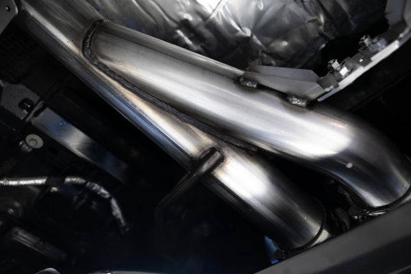 MBRP Exhaust 3in. Muffler Bypass Axle Back; With Quad 4in. BLK Tips;  T304
