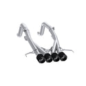 MBRP Exhaust 3in. Muffler Bypass Axle Back; With Quad 4in. CF Tips;  T304