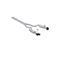 MBRP Exhaust 3in. Cat Back; With Quad 4in. Carbon Fiber Tips; Street Version; T304