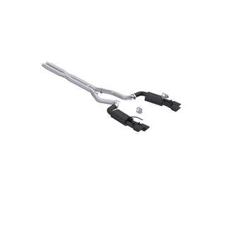 MBRP Exhaust 3in. Cat Back; With Quad 4in. Dual Wall Tips; Street Version; Black Coated