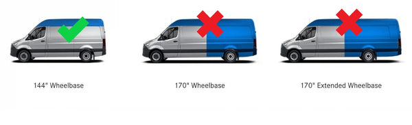VanTred Husky Liner Rubber Mat 2007+ Sprinter Van Cargo 144" Wheel Base Standard VTMS06M