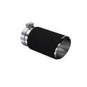 MBRP Exhaust Tip; 6in. O.D. Dual Walled Angled Cut End 5in. Inlet 12in. Length; T304 CF