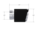 MBRP Exhaust Tip; 4.5in OD Out; 2.5in ID; 6.5in Length; Angle Cut; Dual Wall; Carbon Fiber