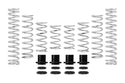 Eibach Pro-UTV 19-23 YAMAHA YXZ1000R SS SE Stage 2 Performance Springs