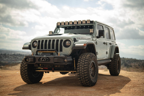 DV8 Offroad 18+ Jeep Wrangler JL / 20+ Jeep Gladiator JT OE Plus Front Bumper
