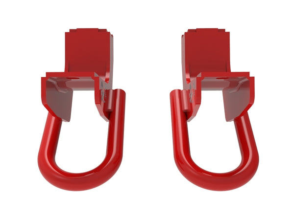 aFe Front Tow Hook Red 2022 Toyota Tundra 3.5L V6