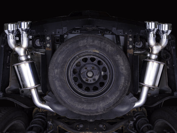 AWE Tuning 2021+ Cadillac Escalade 6.2L 0FG Dual Exit Exhaust System w/ 5in Chrome Silver Tips