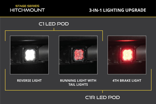 Diode Dynamics HitchMount LED Pod 4-Pin Reverse Kit C1R