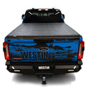 Westin 17-24 Ford F-250/350 Super Duty 6.75ft. Bed Soft Tri-Fold Tonneau Cover - Black