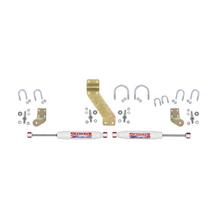 Skyjacker 66-77 Ford Bronco 4WD 7000 Dual Stabilizer Kit w/ White Cylinders