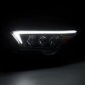 AlphaRex 2023+ Toyota Tacoma NOVA-Series LED Proj Headlights Black w/Actv Light & Seq. Sig + DRL