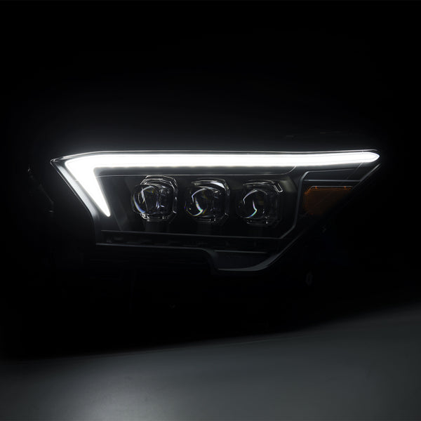 AlphaRex 2023+ Toyota Tacoma NOVA-Series LED Proj Headlights Black w/Actv Light & Seq. Sig + DRL