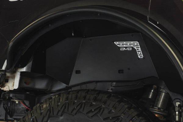 DV8 Offroad 21-25 Ford Bronco Rear Aluminum Inner Fenders - Black