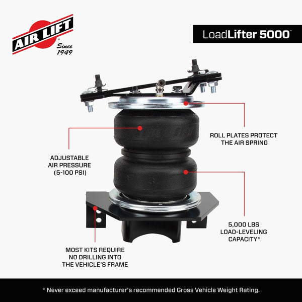 Air Lift LoadLifter 5000 Air Spring Kit for 2019 Ram 3500 (2WD & 4WD)