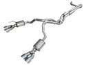 AWE Tuning 2021+ Cadillac Escalade 6.2L 0FG Dual Exit Exhaust System w/ 5in Chrome Silver Tips